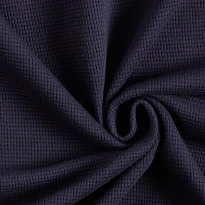 Mini Katoenen wafel jersey effen – marineblauw, 