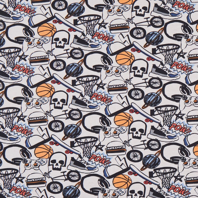 Katoenjersey Cool Stuff | by Poppy licht taupe, image number 1