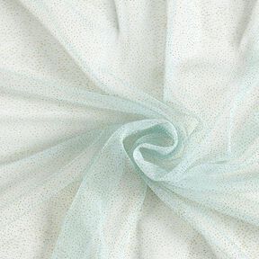 Glittertule royal – lichtblauw/goud, 