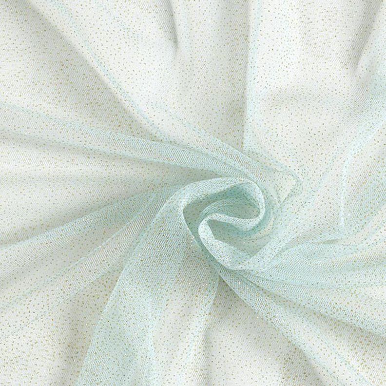 Glittertule royal – lichtblauw/goud,  image number 1