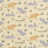 Katoenpopeline badplezier van de jungledieren – pastelgroen,  thumbnail number 1