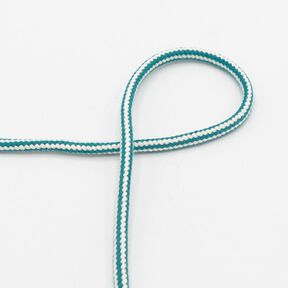 Katoenen koord 2 kleuren [Ø 8 mm] – petroleum, 