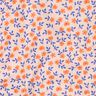 GOTS Katoenpopeline Losse bloemen | Poppy Fabrics – natuur/perzik sinaasappel,  thumbnail number 3
