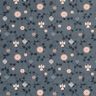 Katoenen stof Popeline Scandinavische boomdecoraties – leigrijs,  thumbnail number 1