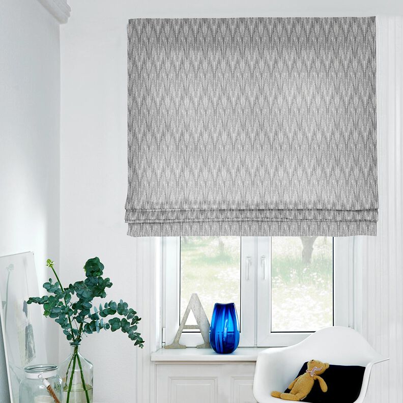Decostof Jacquard abstracte stof gerecycled – grijs, image number 6