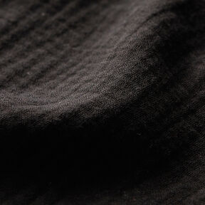 Mousseline/dubbel gehaakte stoffen – zwart, 