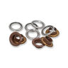 Oogjes met sluitringen [20 stuks | Ø 11 mm] | Prym – donkerbruin/zilver metallic,  thumbnail number 2