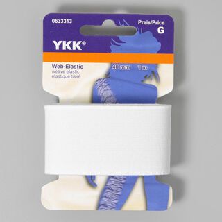 Geweven elastiek 501 – wit | YKK, 