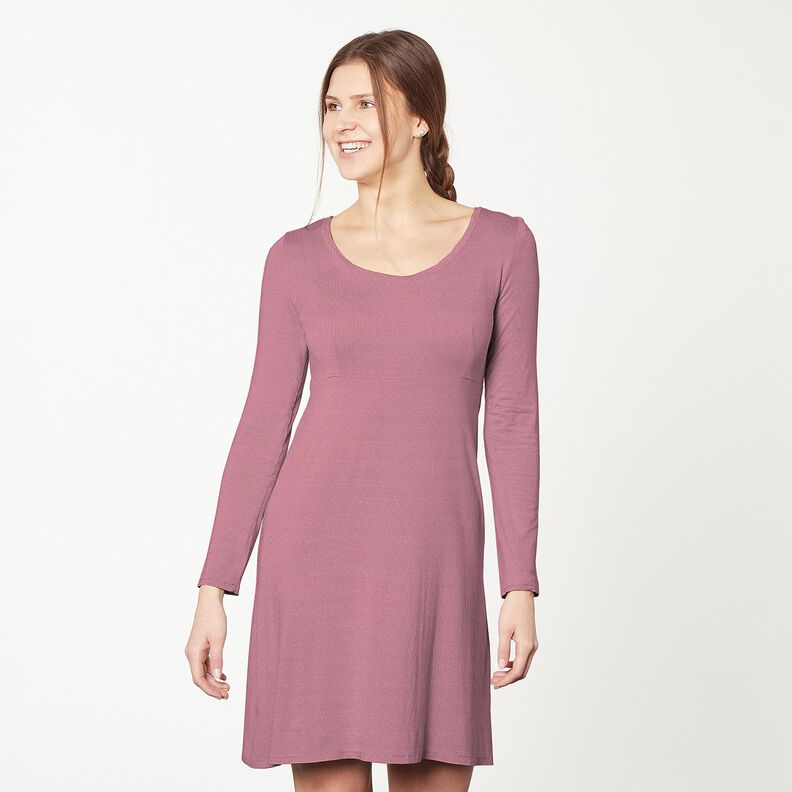 Katoenjersey medium effen – pastelviolet,  image number 4