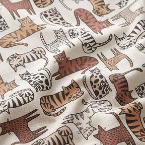 Decostof Half panama Katten – natuur, 