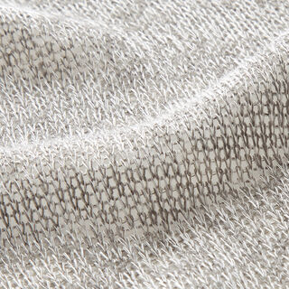 Leichter Strickstoff Melange – lichtgrijs, 