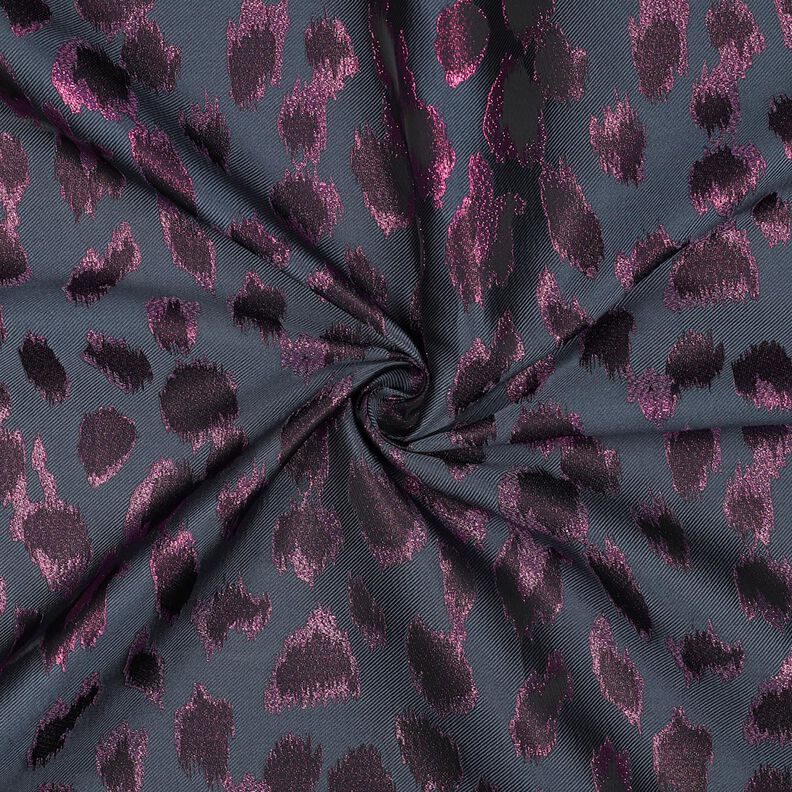 Jacquard Luipaard Metallic | Poppy Fabrics – anthraciet, image number 3