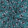 Romaniet jersey Bloemen – petroleum/lila,  thumbnail number 3