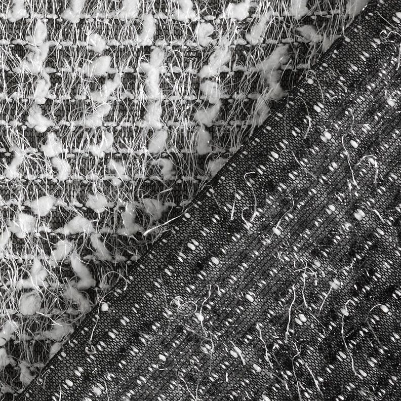Breistof met effect garen – zwart/wit,  image number 6