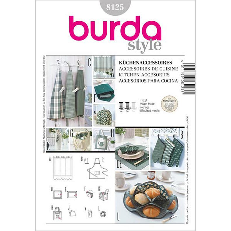 Keukenaccessoires, Burda 8125,  image number 1