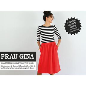 FRAU GINA - rok in wikkellook met steekzakken in de zijnaad, Studio Schnittreif | XS - XL, 