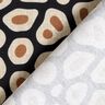 Decostof Half panama abstract luipaardpatroon – zwart/cashew,  thumbnail number 4