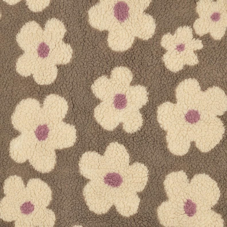 Teddy pluche Bloemen | Poppy Fabrics &ndash; duingeel/lichtbeige,  image number 1