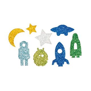 Sponsrubber Weltraum Glitter Set | Rayher, 