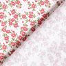 Katoenpopeline Bloemenzee – rood/wit,  thumbnail number 4