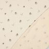 GOTS Mousseline/dubbel gehaakte stoffen romantische bloemen  | Poppy Fabrics – lichtbeige/kaneel,  thumbnail number 4