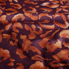 Romaniet jersey Luipaardpatroon – aubergine/terracotta, 