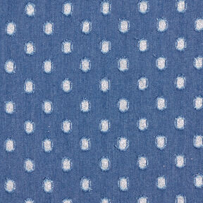 Jeansstof glitterstippen – jeansblauw, 
