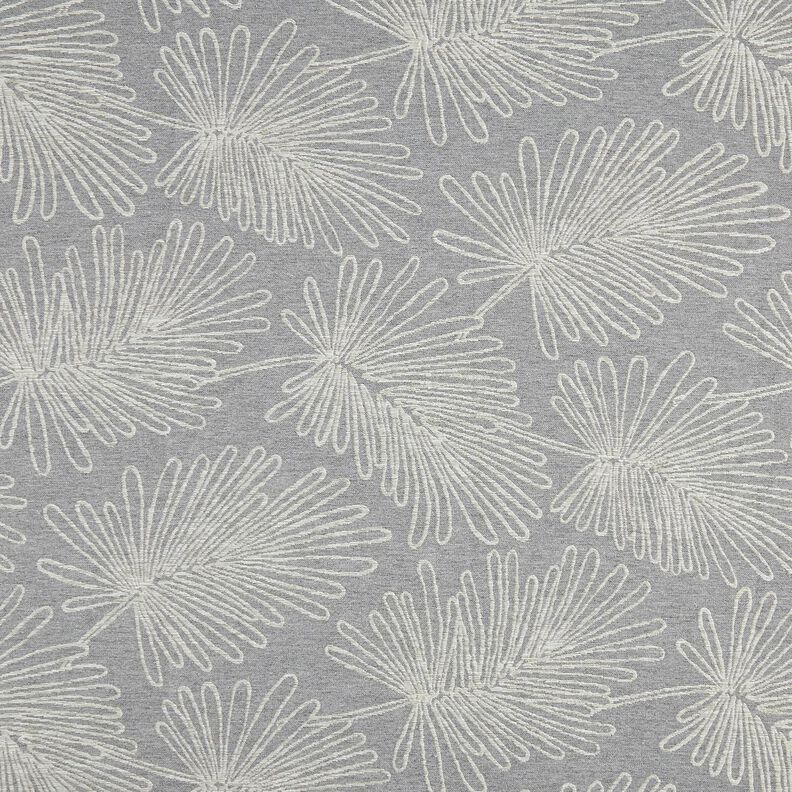 Decostof Jacquard Bladcontouren – grijs, image number 1