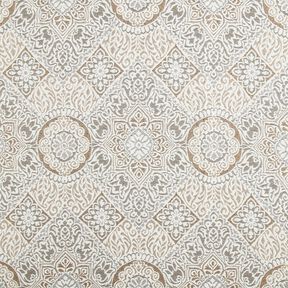 Decostof Jacquard elegante tegels &ndash; anemoon/lichtbeige, 
