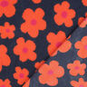 Teddy pluche Bloemen | Poppy Fabrics – marineblauw/oranje,  thumbnail number 5