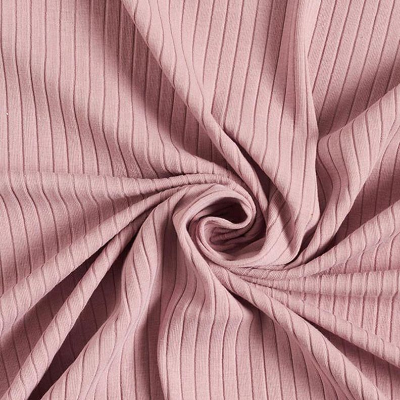 Ribjersey effen – oudroze,  image number 1