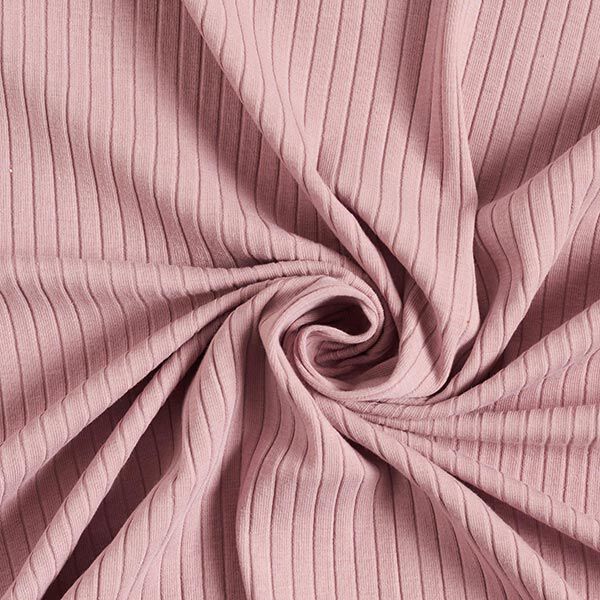 Ribjersey effen – oudroze,  image number 1