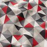 Decostof Half panama ruitenpatroon retro – rood/grijs,  thumbnail number 2