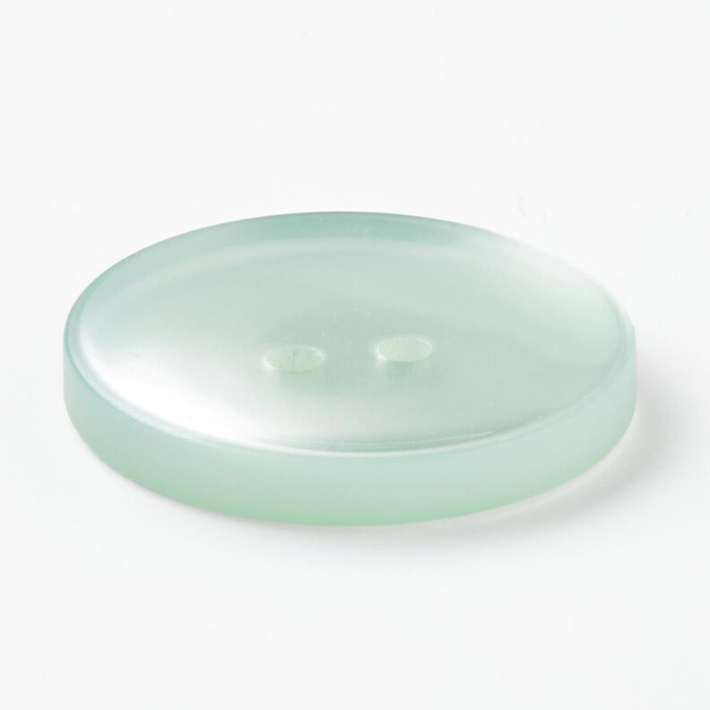 2-gats knoop glanzend [Ø 25 mm] – licht mint,  image number 2