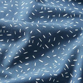 Katoenjersey confetti – jeansblauw, 