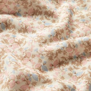 Fijn gebreide strooibloemen – roze/lichtblauw, 