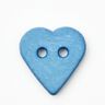 Hartknoop [Ø 15 mm] – stralend blauw,  thumbnail number 1