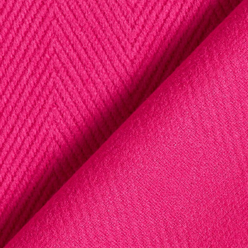 Mantelstof brede visgraat – intens roze,  image number 3