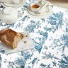 Decostof Half panama blije dansers 280 cm – oceaanblauw/wit,  thumbnail number 8