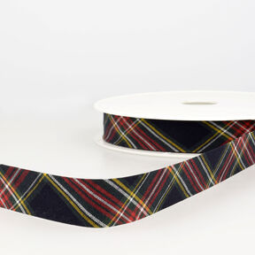 Biasband Schotse ruit [20 mm] – zwart, 