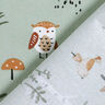 Katoenpopeline Dieren in het bos – pastelgroen,  thumbnail number 4