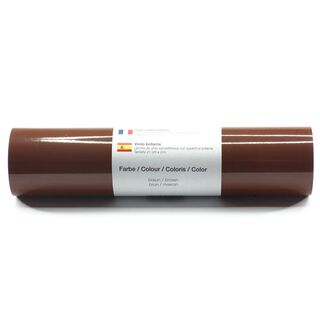 Zelfklevende vinylfolie Glanzend [21cm x 3m] – bruin, 