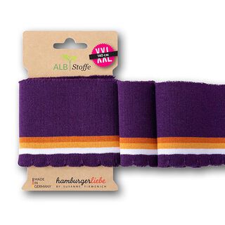 GOTS Biologische boordstof CUFF ME WAVE [140 cm | 8 cm] | Albstoffe | Hamburger Liebe, 