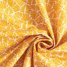 Gecoate katoen abstracte minibladeren – zonnegeel/wit,  thumbnail number 4