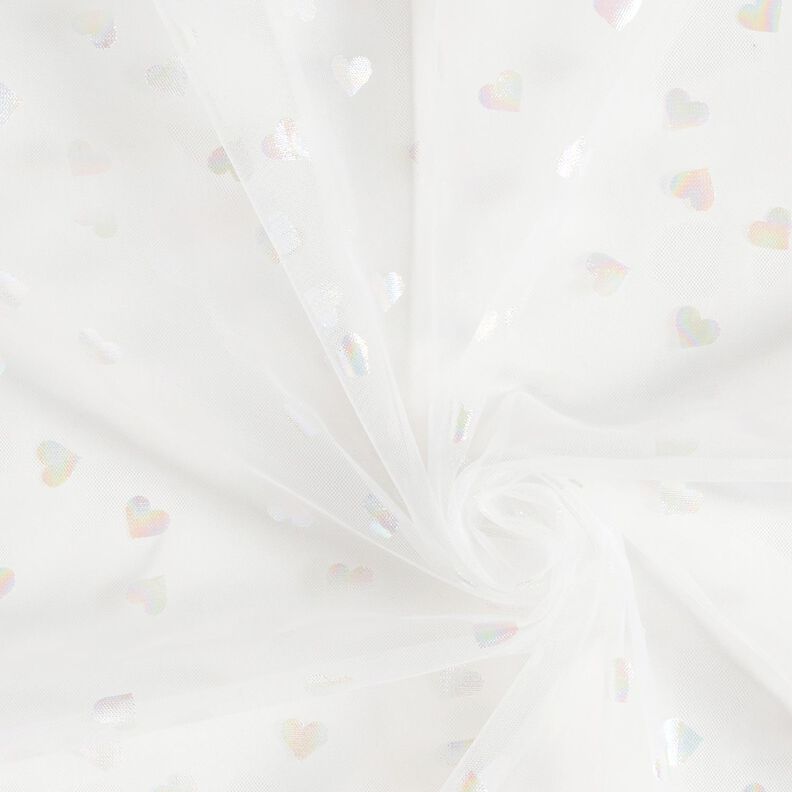 Softmesh folie hartjes – wit,  image number 4