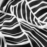 Viscosejersey abstracte bladeren – zwart/wit,  thumbnail number 2