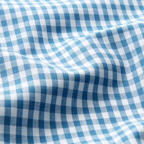 Katoenen stof Vichy ruit 0,5 cm – jeansblauw/wit, 