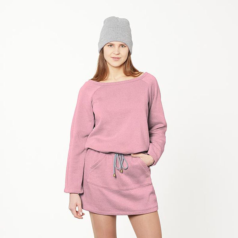 Sweatshirt geruwd – oudroze, image number 7
