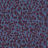 Broekstof denimlook luipaardprint – aubergine/jeansblauw,  thumbnail number 1