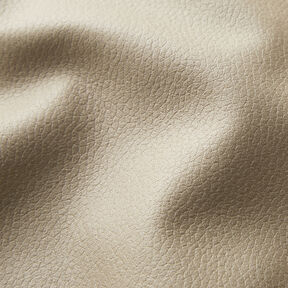 Bekledingsstof Imitatieleer lichte reliëfdruk – taupe, 